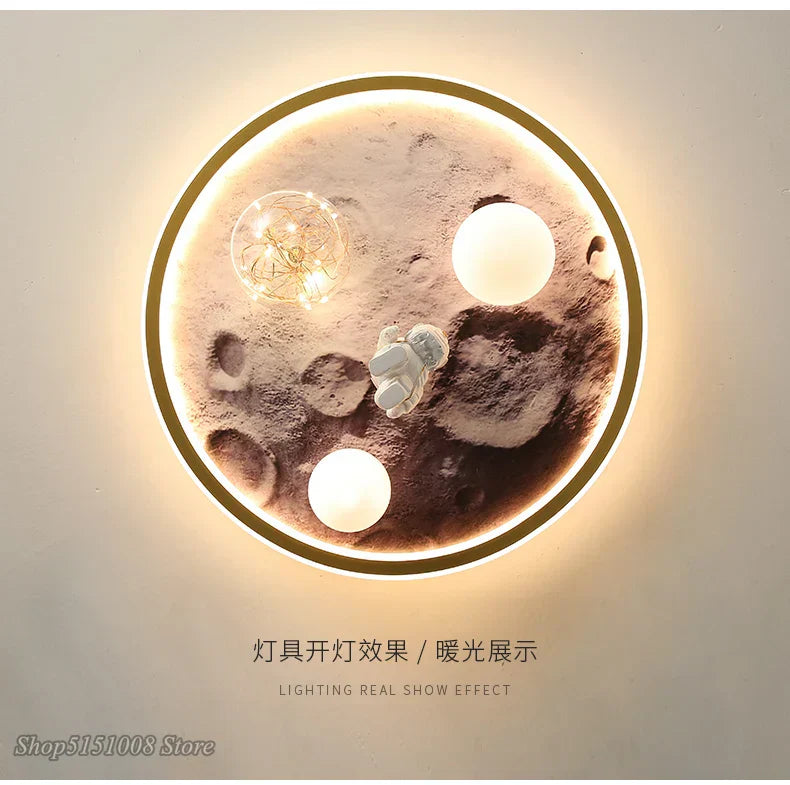 DecorBites™ Astronaut LED Ceiling Light for Kids Bedroom Baby Room Boys Girls Luminaire