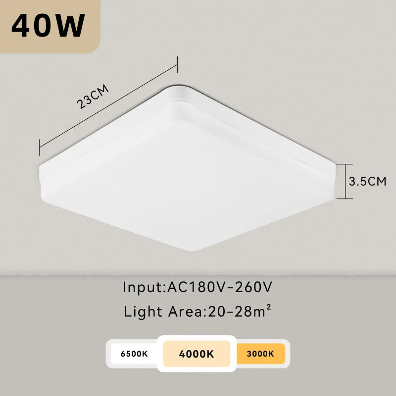 DecorBites™ LED Ceiling Chandelier: Modern 220V Living Room Light Fixture with Ultrathin Design