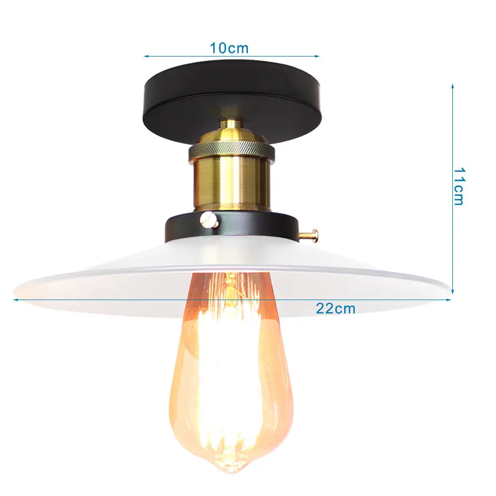 DecorBites™ Industrial Flush Mount Light for Home Decor in Bedroom, Kitchen, Living Room