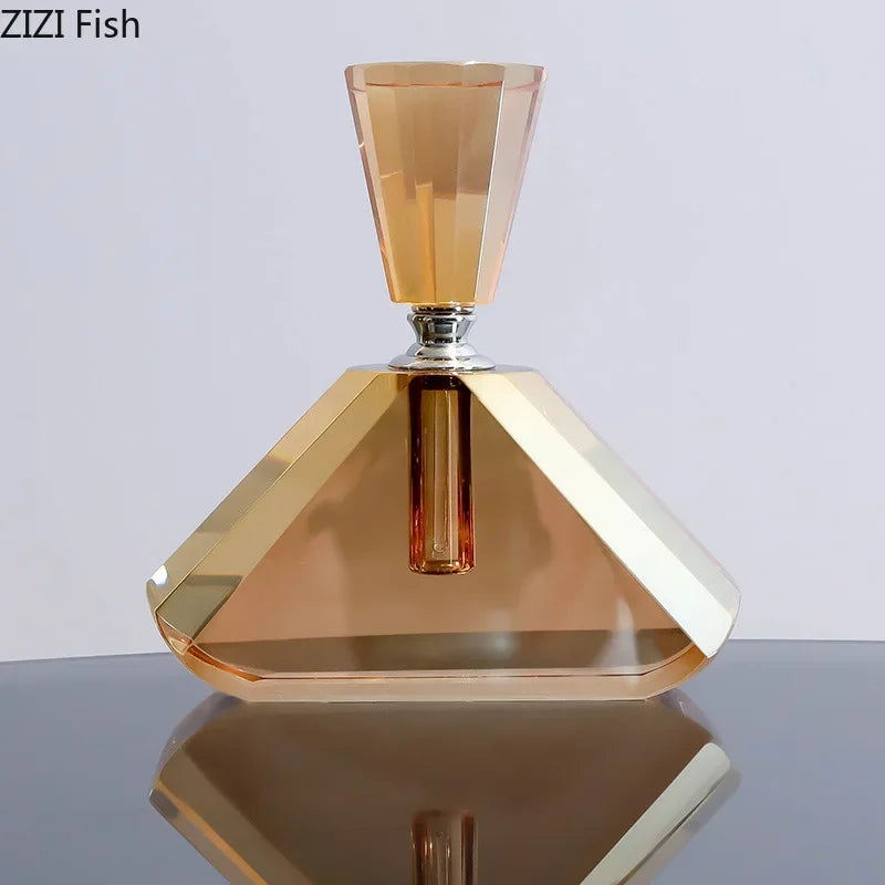 DecorBites™ Amber Crystal Perfume Bottle - Creative Aromatherapy Essential Oil Container