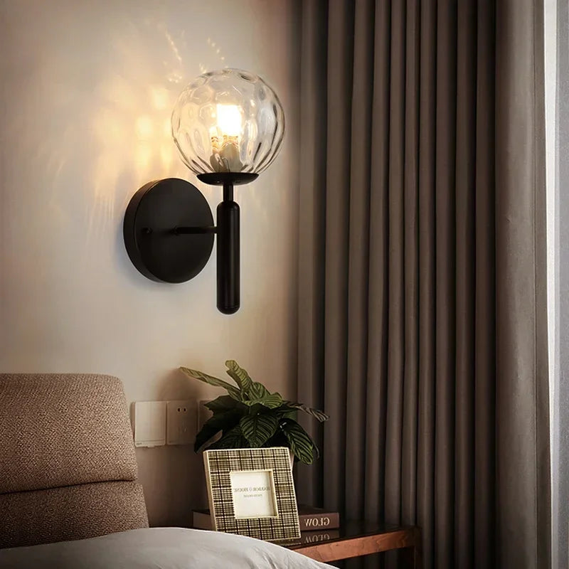DecorBites™ Glass Ball LED Wall Lamp for Bedroom and Living Room