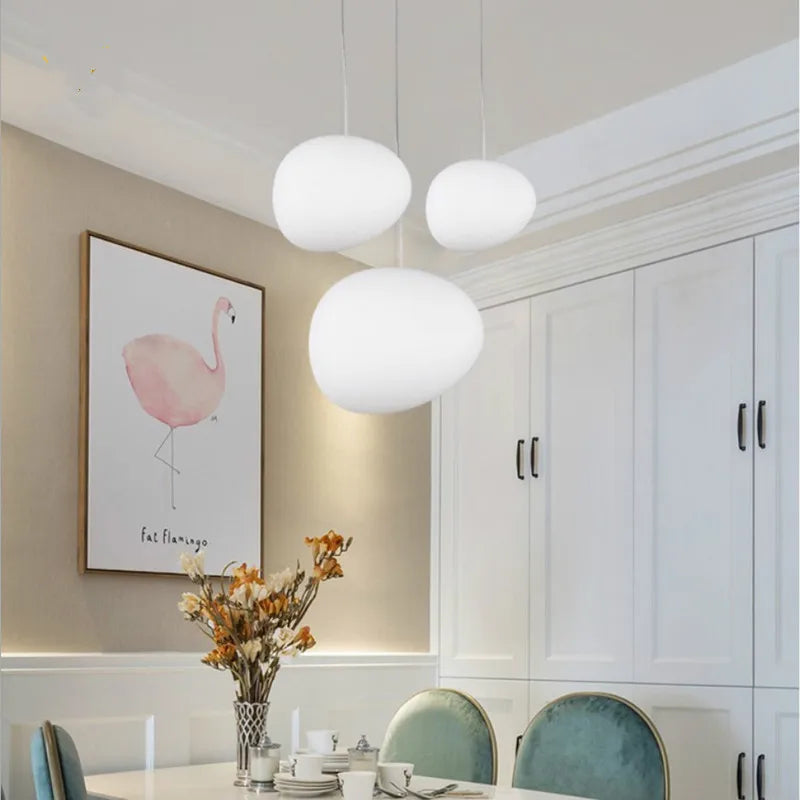 DecorBites™ Glass Ball LED Pendant Light for Modern Living Room Décor