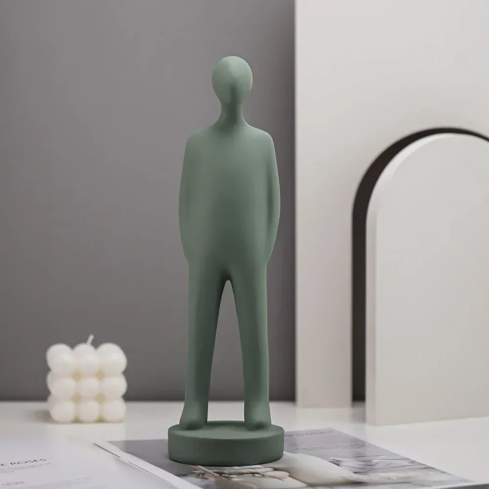 DecorBites™ Abstract People Resin Statue Set for Modern Home Decor