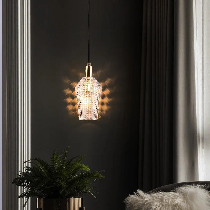 DecorBites™ Crystal LED Ceiling Chandelier: Modern Trendy Bedroom Pendant Light