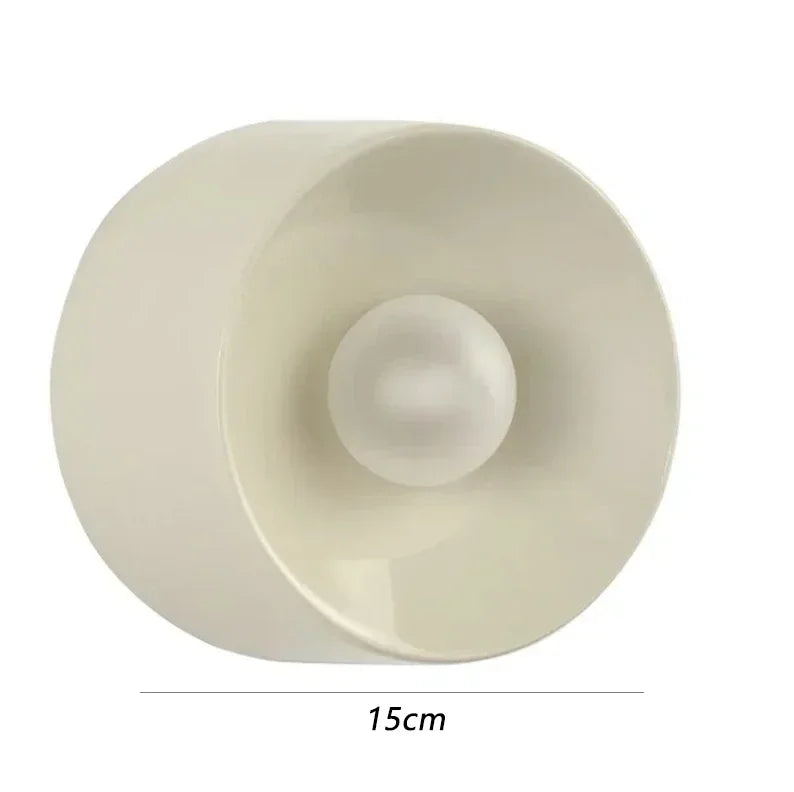 DecorBites™ Bauhaus Metal Wall Lamp Black/White 15cm/18cm for Home Living Room LED Lighting
