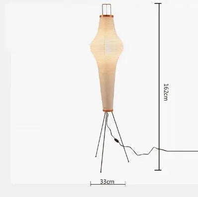 DecorBites™ Japanese Rice Paper Floor Lamp Modern Wabi Sabi Lantern Light
