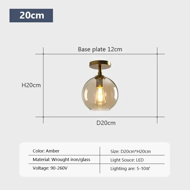 DecorBites™ LED Glass Ceiling Light Chandeliers for Modern Living Spaces