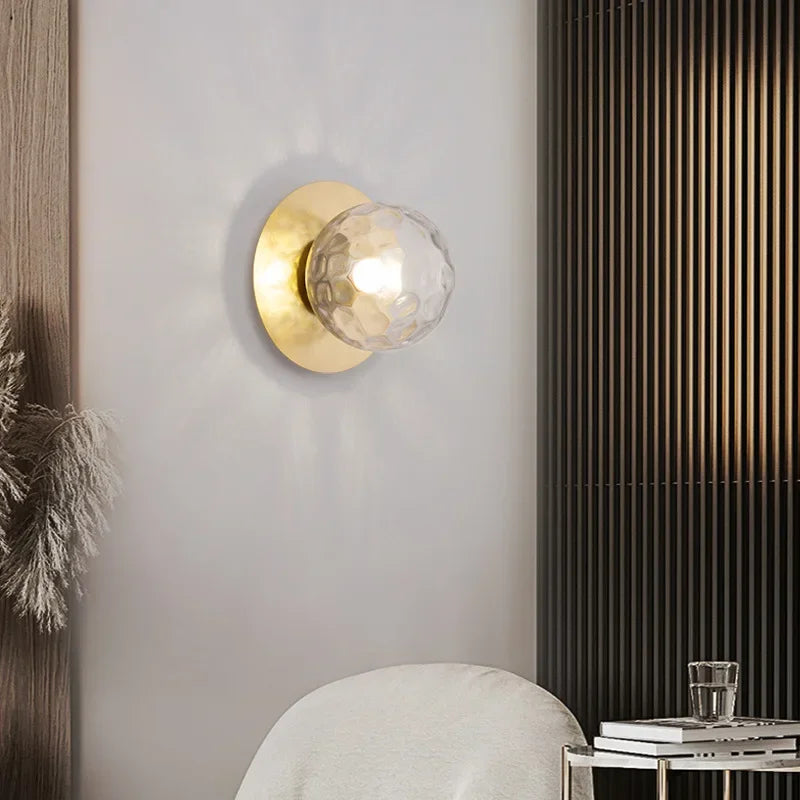 DecorBites™ LED Wall Lamp with G9 9W Bulb - Gold/Black Wall Sconce for Bedroom, Living Room