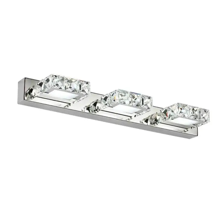 DecorBites™ Crystal LED Mirror Light: Modern Bathroom Wall Sconce Stainless Steel Lighting Fixtures