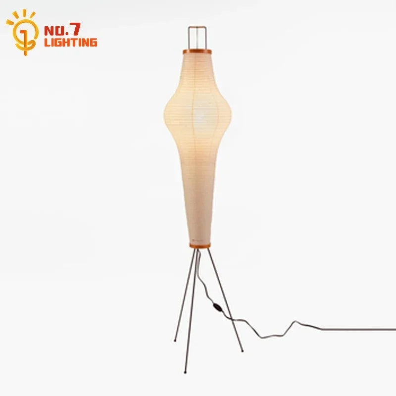 DecorBites™ Akari Noguchi Wabi-sabi LED Floor Lamp for Living Room Decor