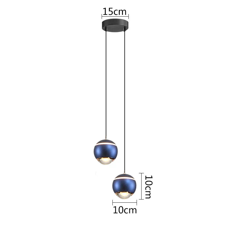DecorBites™ Ball Pendant Lights for Bedroom, Dining Room, and Kitchen Island