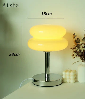 DecorBites™ Bauhaus Glass Table Lamp | Modern Desktop Decoration for Home, Bedroom, Living Room