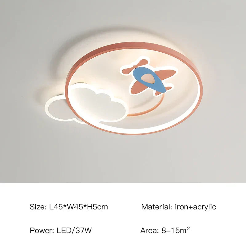 DecorBites™ Kids Room LED Ceiling Chandelier Modern Nursery Study Hanging Lamp