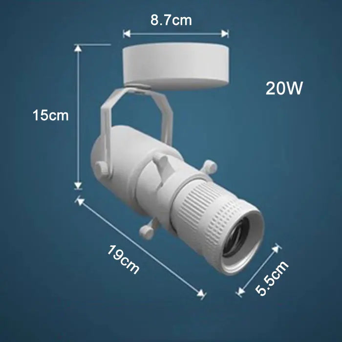 DecorBites™ Adjustable LED Track Spotlights for Art Gallery Church Museum, Square Shape