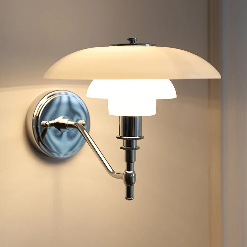 DecorBites™ French Glass Wall Lamp for Modern Bedroom and Living Room Decor