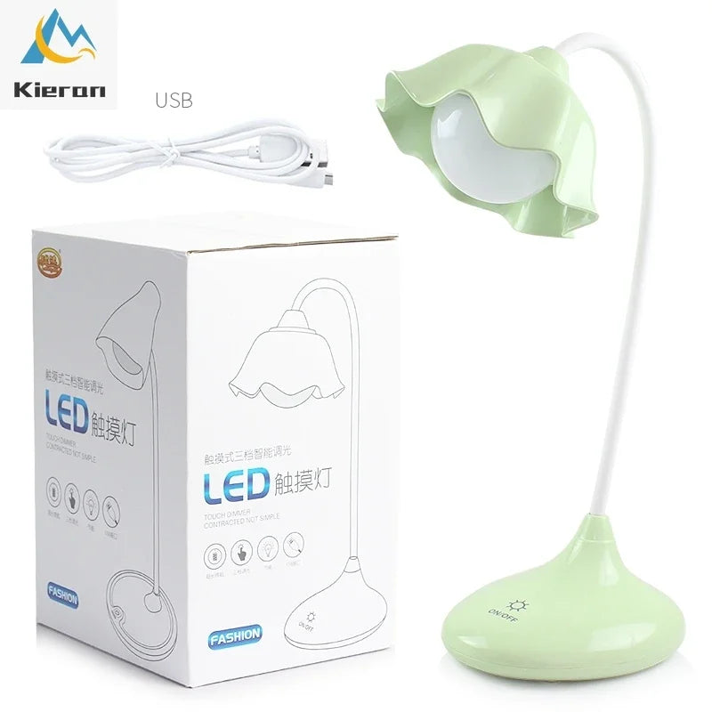 DecorBites™ Lotus Floor Lamp: Modern LED Desk Lamp for Bedroom Study Living Room