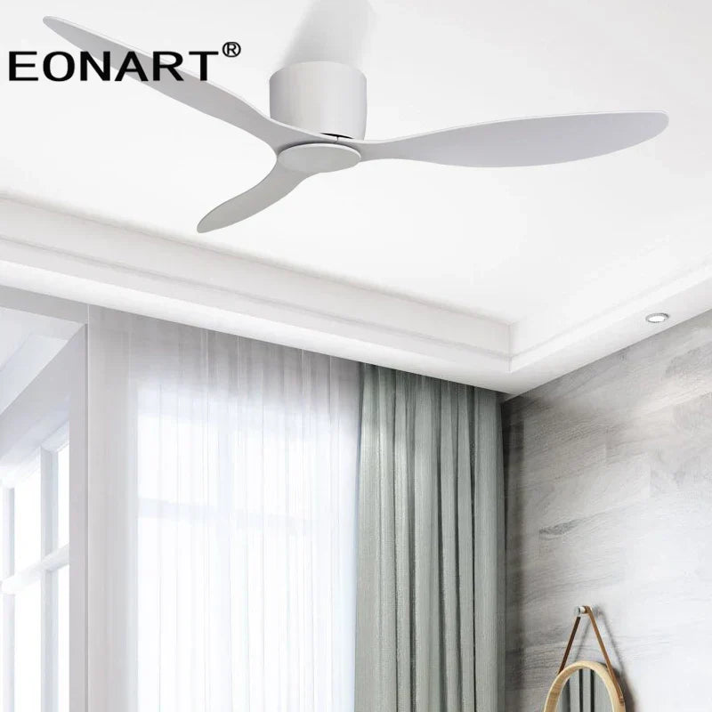 DecorBites™ 52" Black DC Ceiling Fan with LED Light and Remote Control