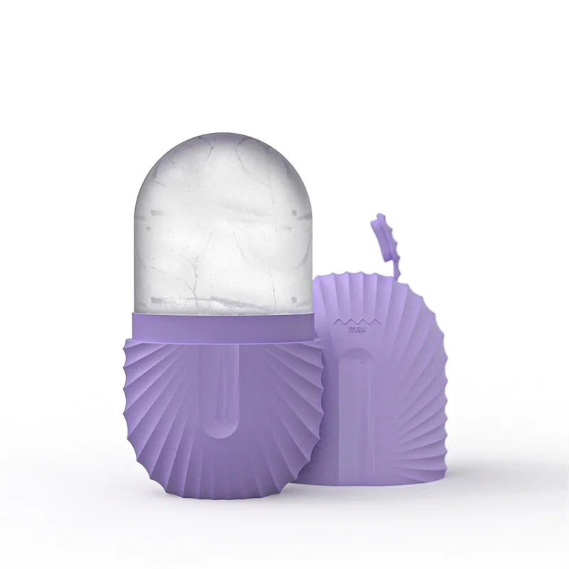 DecorBites™ Beauty Ice Cube Tray and Facial Roller Massager Skin Care Tool