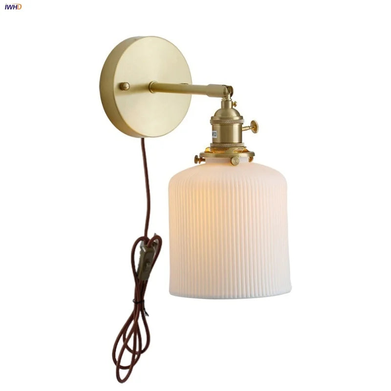DecorBites™ Ceramic Knob Wall Lights - Modern Nordic Style for Bedroom, Hallway, Bathroom