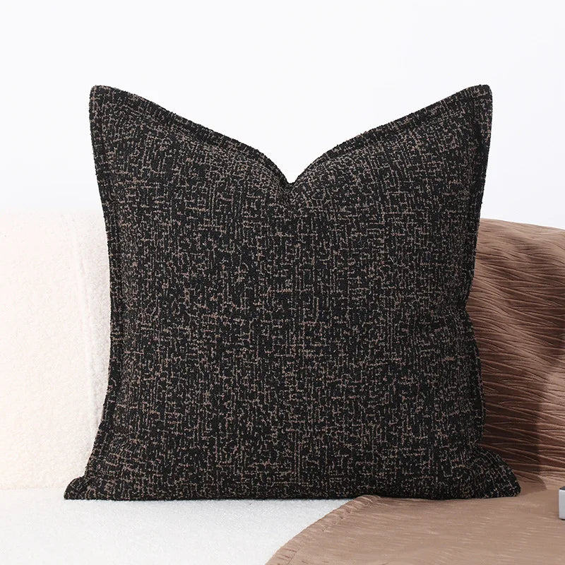 DecorBites™ Black White Sofa Pillowcase: Modern Minimalist Living Room Cushion Cover