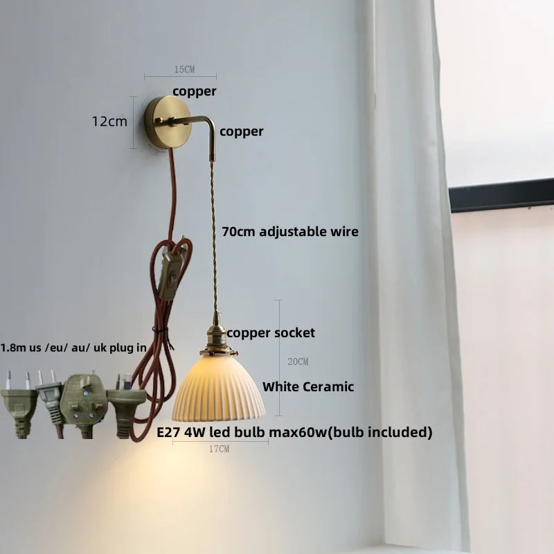 DecorBites™ Clear Glass LED Wall Lamp Modern Crystal Home Decor Bathroom Mirror Light