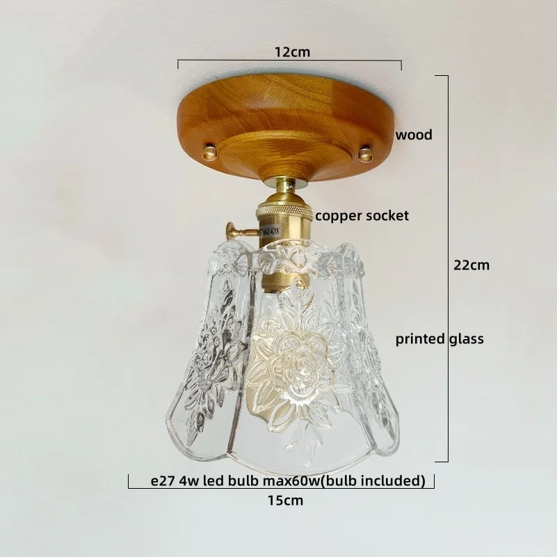 DecorBites™ Colorful Glass LED Ceiling Lamp Modern Style Light Fixture