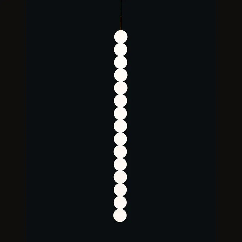 DecorBites™ Art Deco LED Glass Pingpong Pendant Light in Gold Chrome Black.