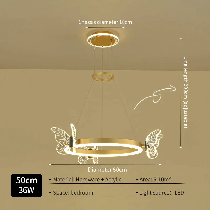 DecorBites™ Luxe Butterfly LED Ceiling Lamp: Modern, Bright & Elegant Atmosphere