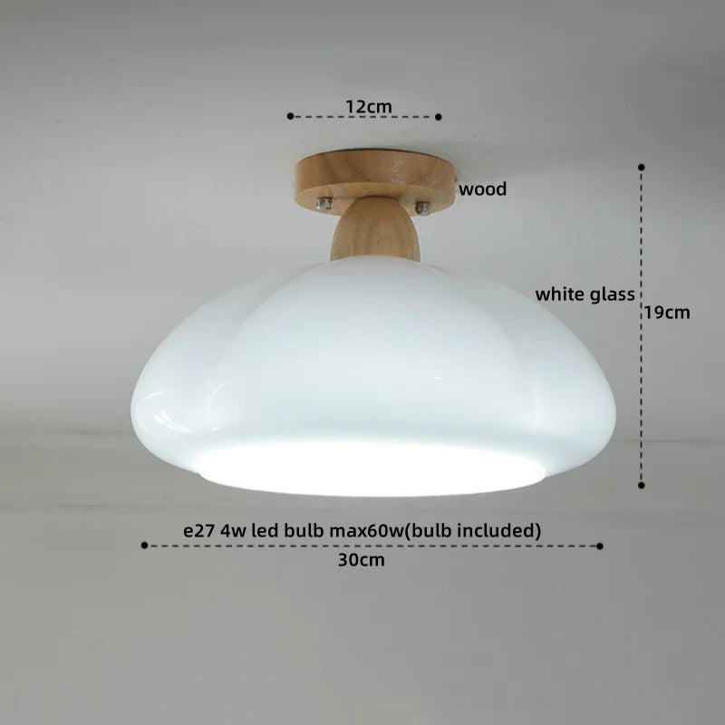 DecorBites™ LED Wood Acrylic Ceiling Lamp Modern Art Decor Light Fixture
