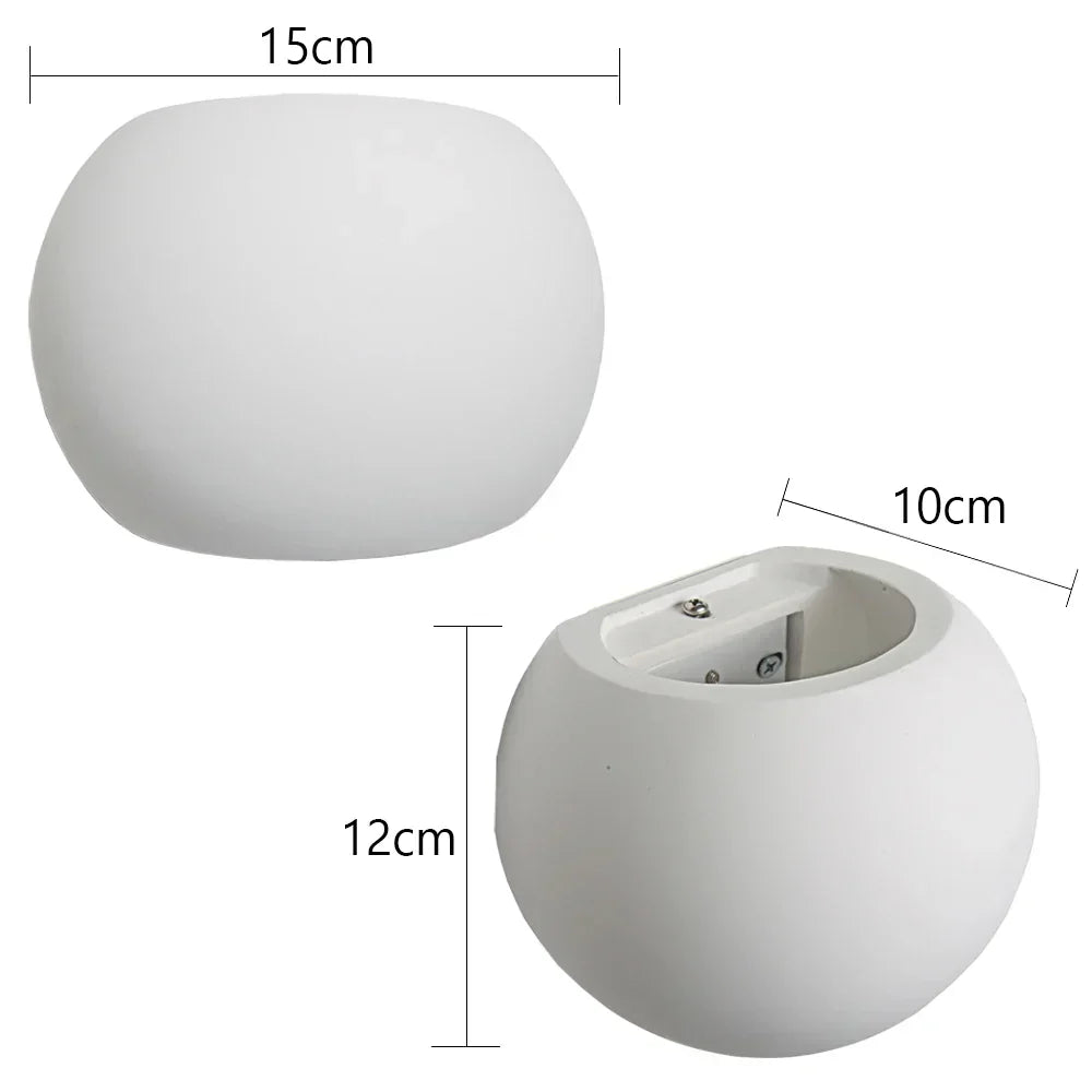 DecorBites™ Gypsum LED Wall Lamp 5W Sconces Modern Indoor Lighting Bedroom Living Room