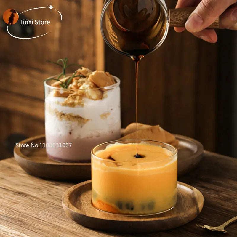 DecorBites™ High Temp Resistant Glass Dessert Cup Cocktail Glass Wedding Party Cup