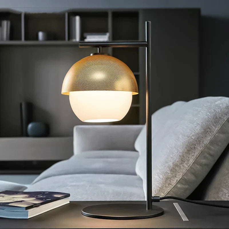 DecorBites™ Black Glass Ball Floor Lamp: Minimalist Nordic Design for Living Room & Bedside Lighting