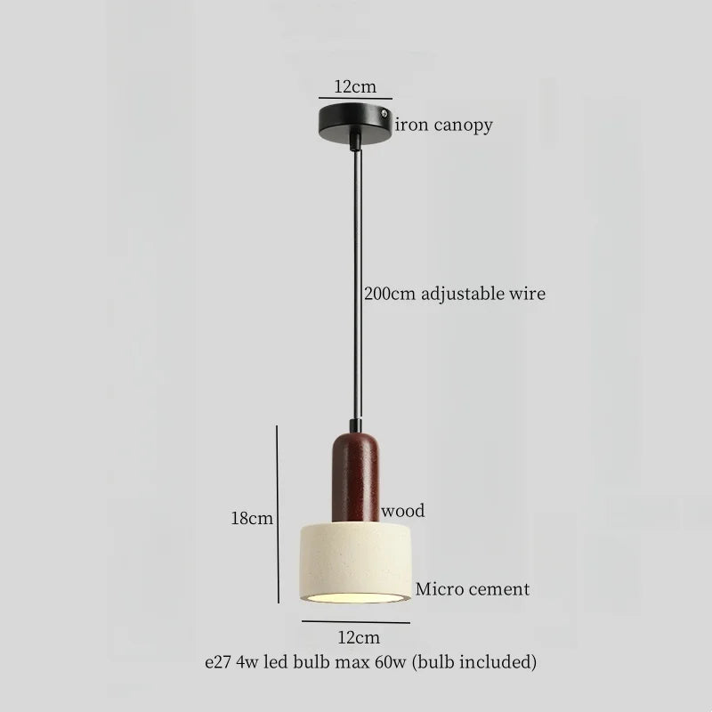 DecorBites™ Cement LED Pendant Lights for Bedroom Living Room Kitchen House Decor