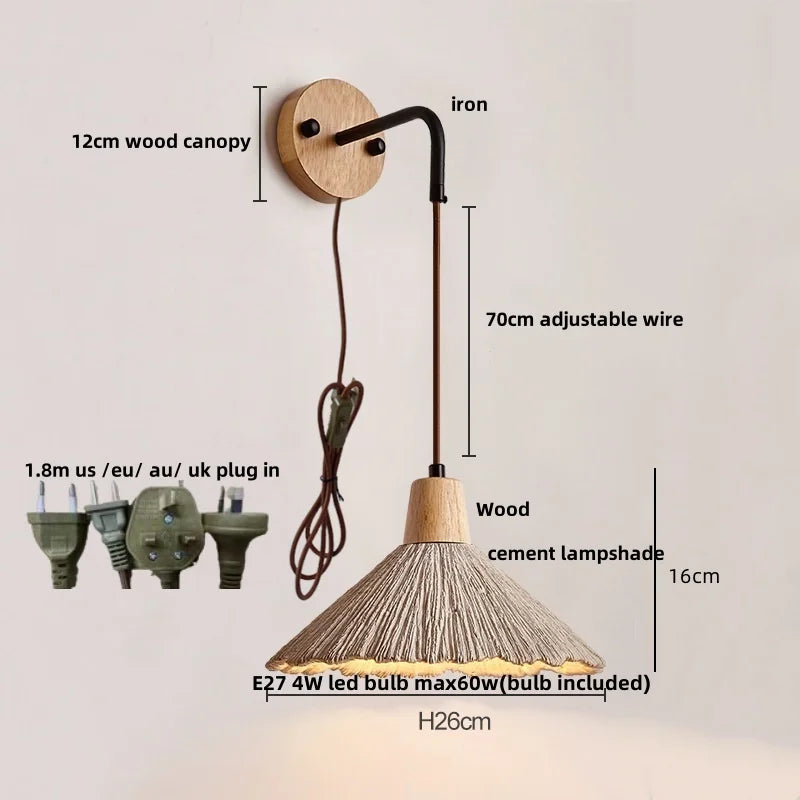 DecorBites™ LED Wall Light Fixture with Pull Chain Switch - Modern Nordic Design