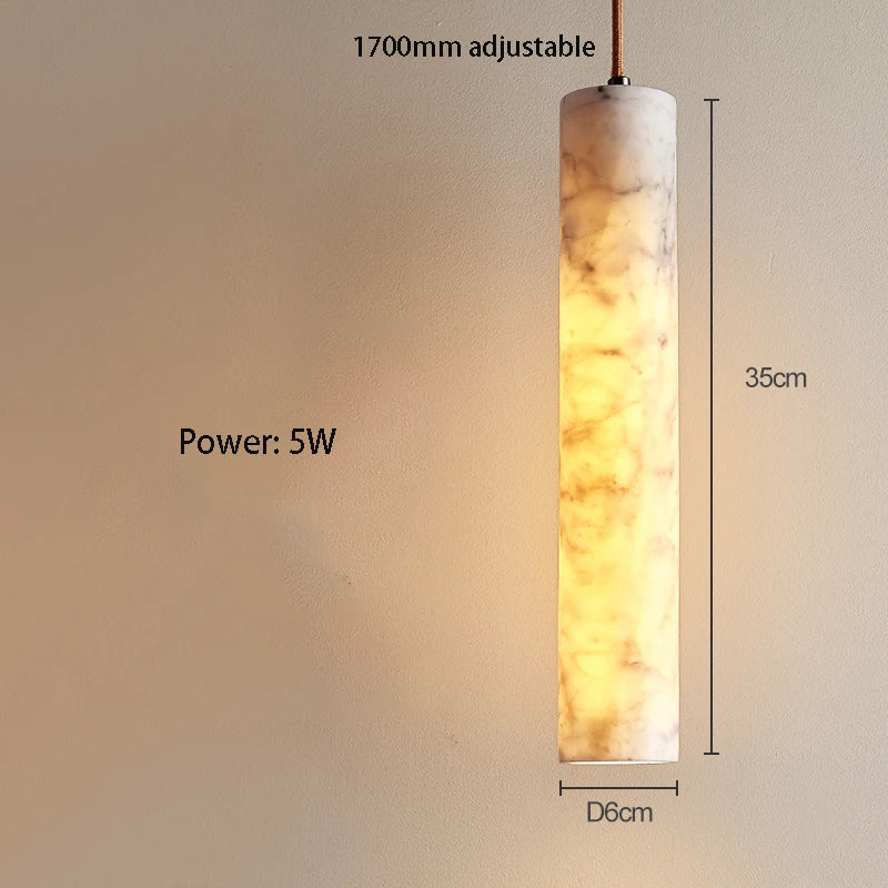 DecorBites™ Cream Marble Chandelier Pendant Light for Luxury Bedroom and Bar Counter