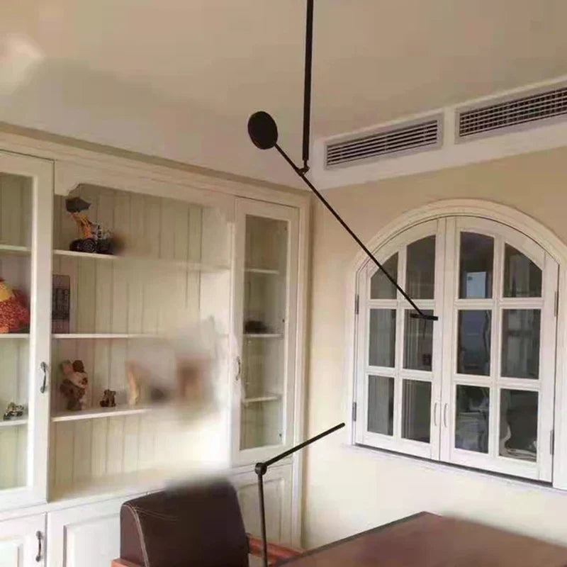 DecorBites™ Black Metal LED Pendant Light: Minimalist Living Room Fixture