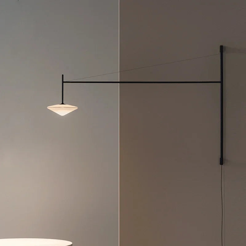 DecorBites™ Black Iron LED Long Wall Lamp for Living Room, Bedroom, Corridor - Nordic Style
