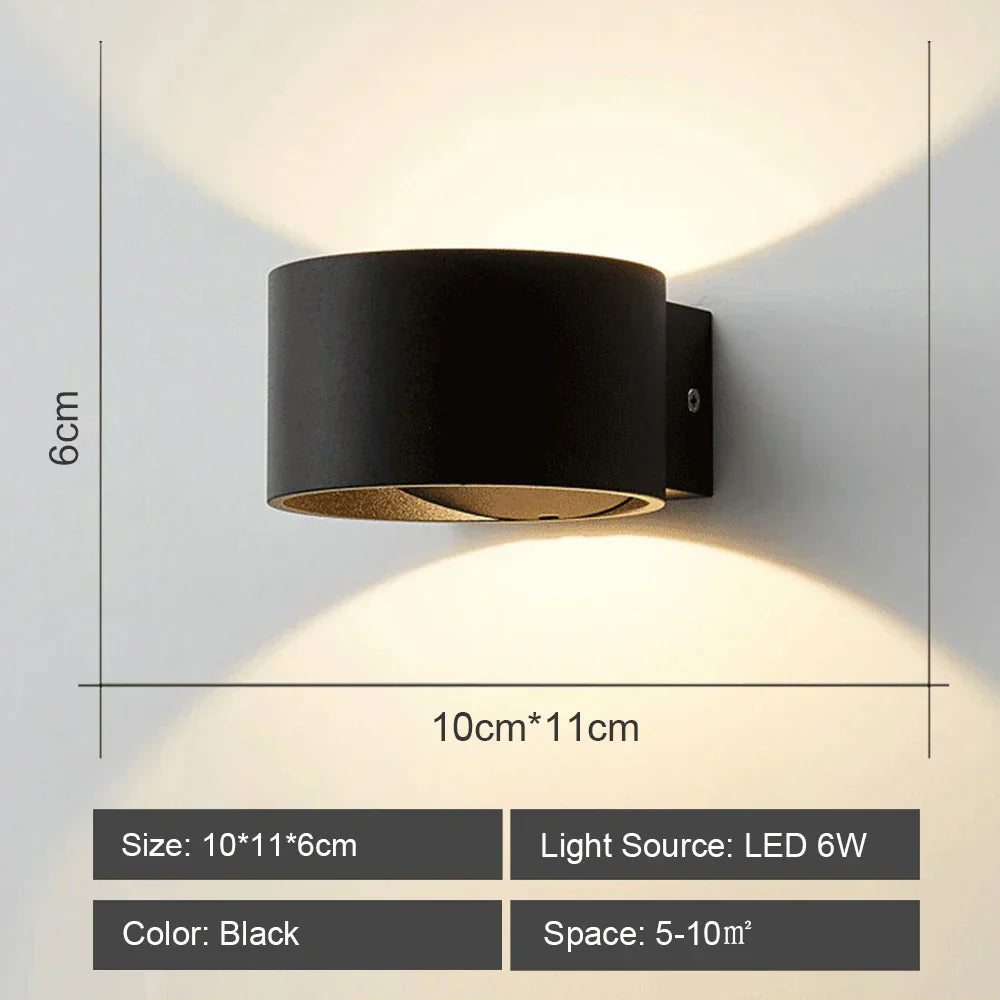 DecorBites™ LED Acrylic Wall Light Shade for Bedroom Living Room Home décor