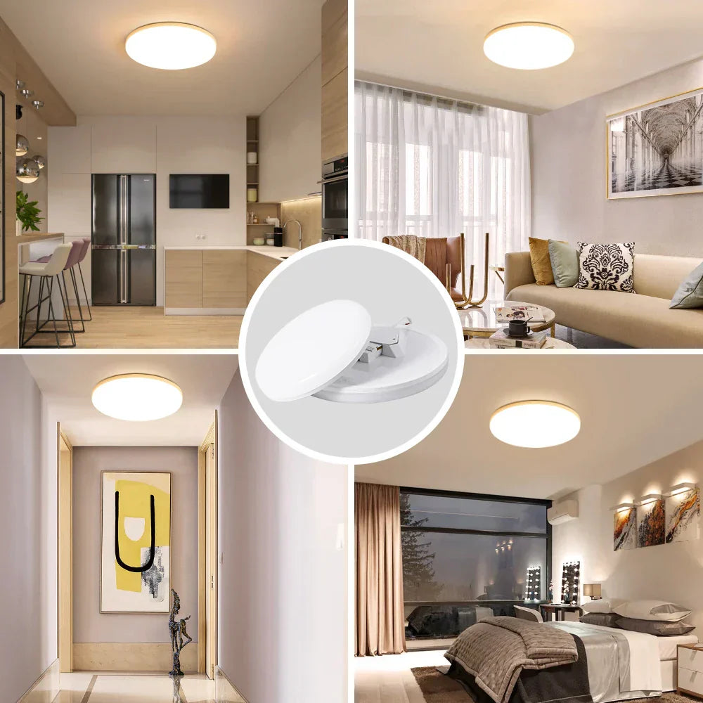 DecorBites™ LED Ceiling Chandelier: Modern 220V Living Room Light Fixture with Ultrathin Design