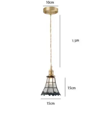 DecorBites™ Blue Glass Pendant Lights for Bedroom Dinning Living Room