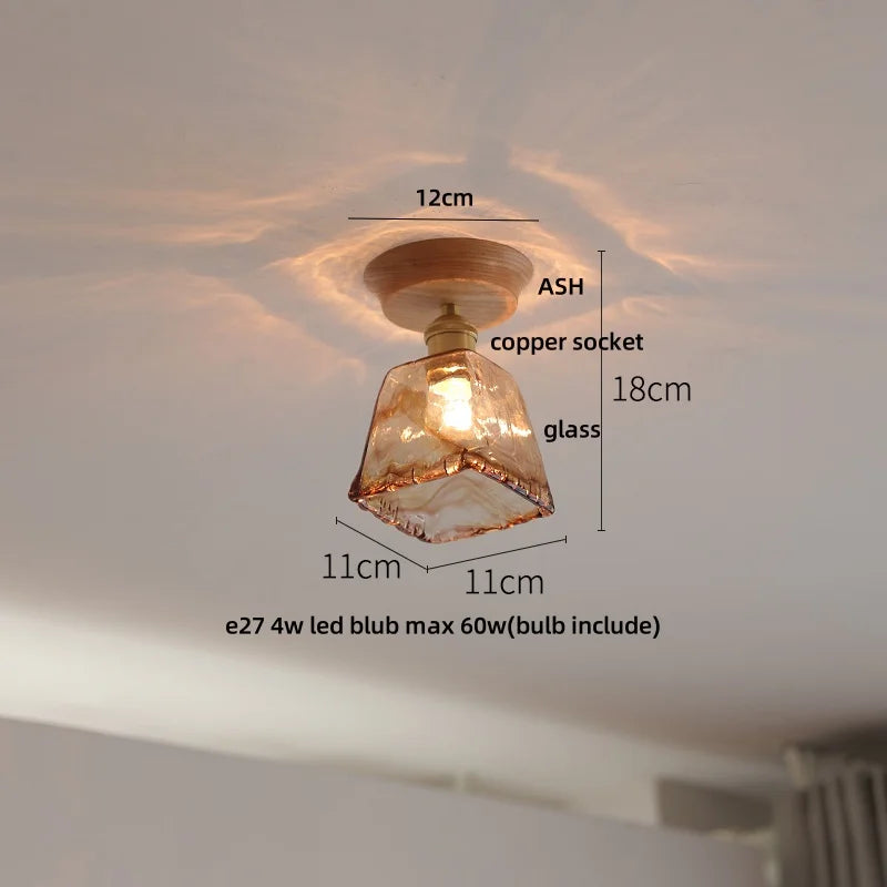 DecorBites™ Blue Hollow-out Ceramic LED Ceiling Lamp
