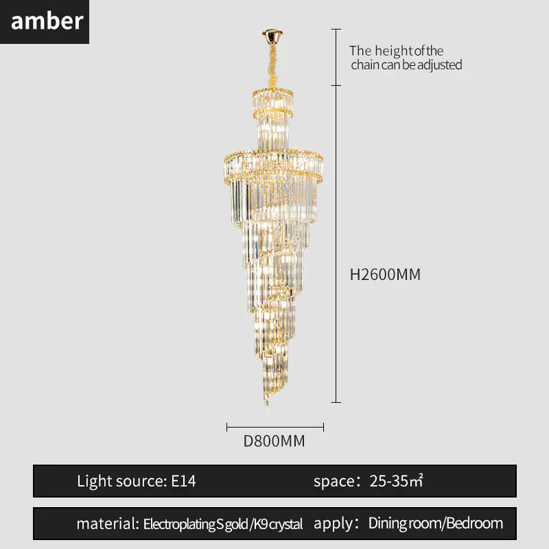 DecorBites™ Crystal Chandelier | French Simple Design for Dining Room, Living Room, and Master Bedroom