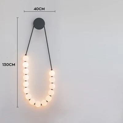 DecorBites™ Art Deco LED Glass Pingpong Pendant Light in Gold Chrome Black.
