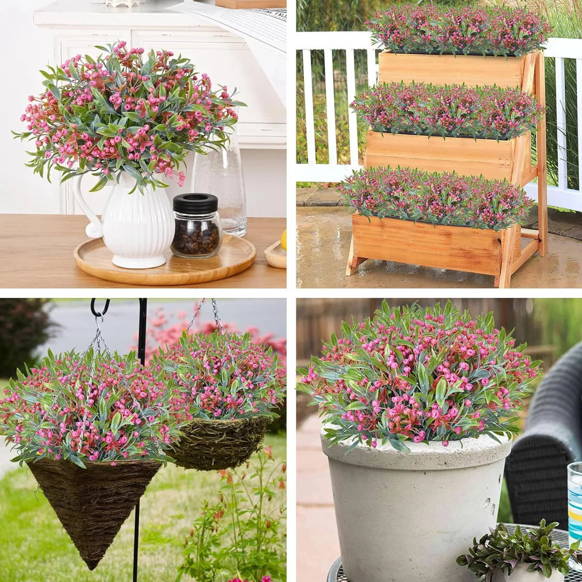 DecorBites™ Babysbreath Lover Fruit Artificial Plant Bonsai for Home Garden and Events