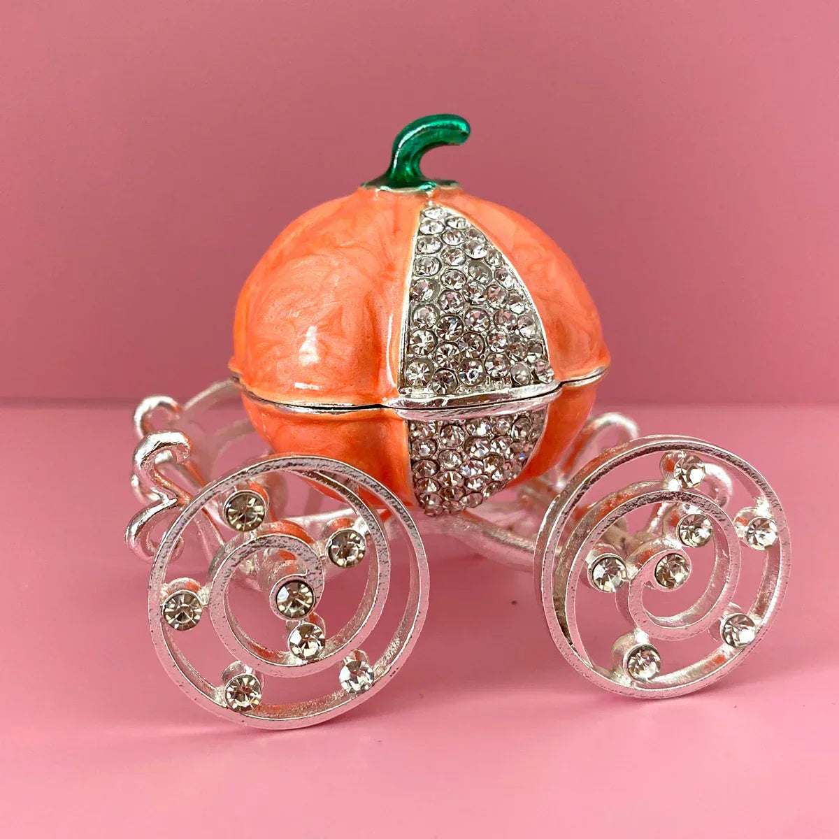 DecorBites™ Crown Carriage Jewelry Trinket Box Wedding Ring Holder Home Decor Gift