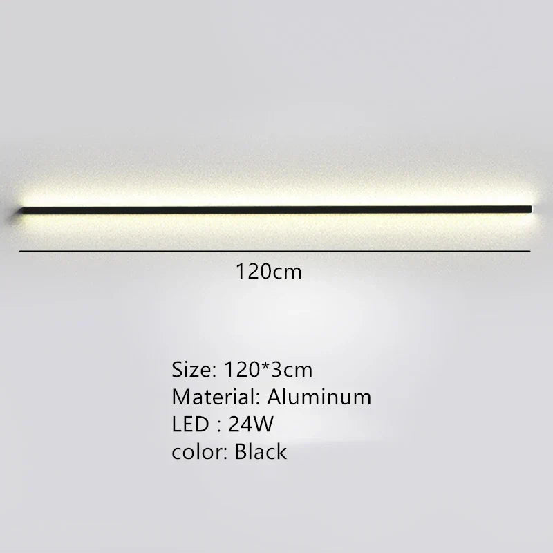 DecorBites™ LED Wall Lights Dimming Switch Black Gold White Metal Sconces Bedroom Aisle Lamp