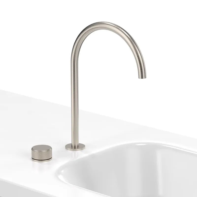 DecorBites™ Black Basin Faucet - Brushed Rotate Sink Tap, Two Holes Bathroom Faucet