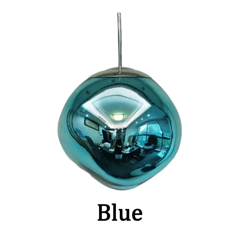 DecorBites™ Nordic Lava Glass Chandelier - Minimalist Bedroom Dining Room Pendant Lamp