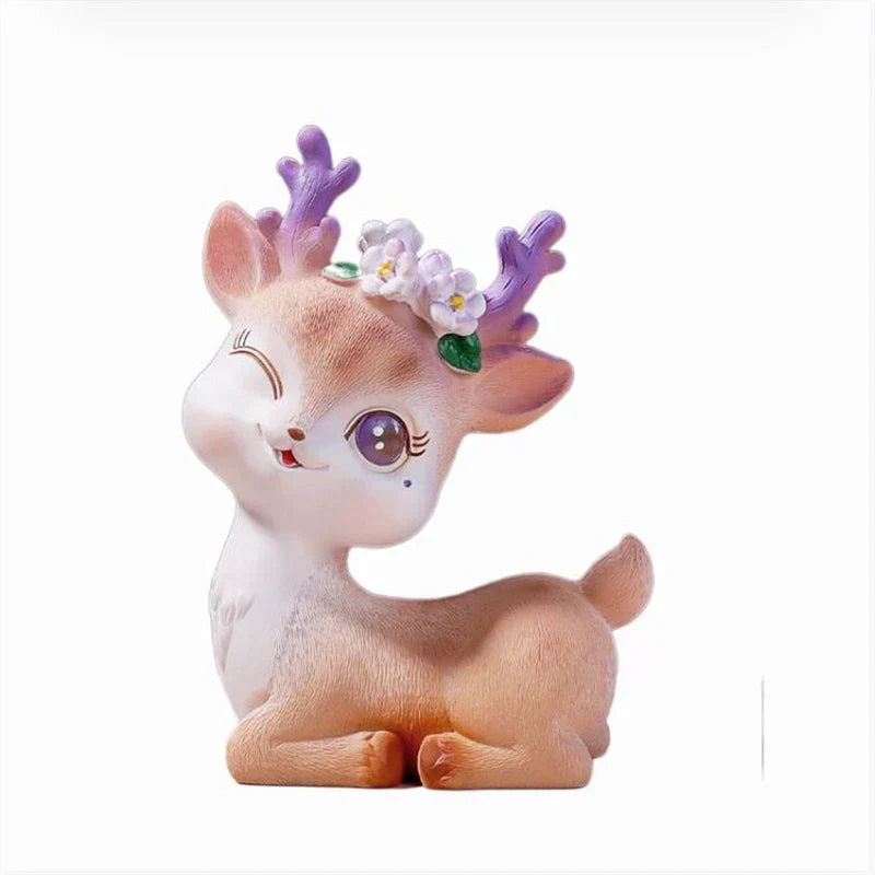 DecorBites™ Cartoon Sika Deer Resin Ornament for Home Decor or Baking