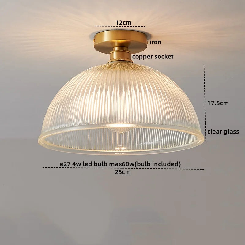 DecorBites™ LED Glass Ceiling Lamp for Interior Decor